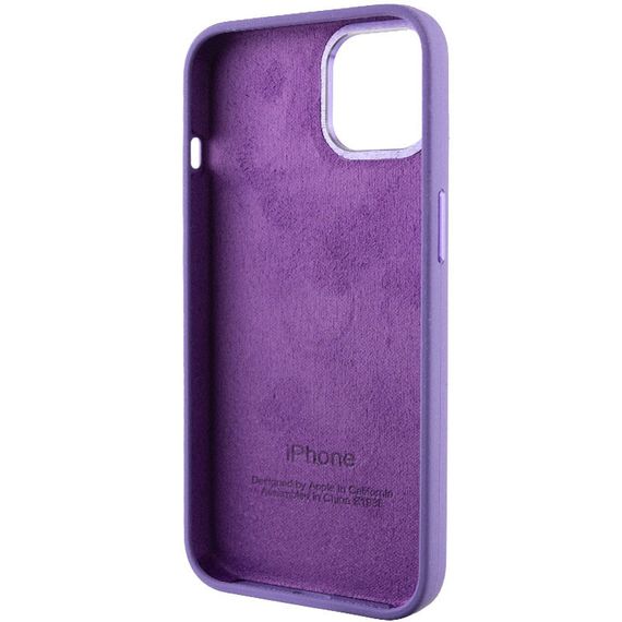 Чохол Silicone Case Metal Buttons (AA) для Apple iPhone 12 Pro Max (6.7") Силікон, Фіолетовий/Iris | Зображення 4