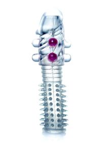Насадка на член - Penis Sleeve Beaded Clear sexstyle