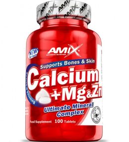 Мультиминералы для спорта Amix Nutrition Ca+Mg+Zn 100 Tabs