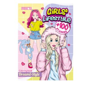 Детская раскраска "Girls' Lifestyle" РМ-88-03 серия "Dream & Style"