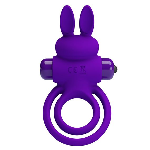 Ерекційне кільце PRETTY LOVE Penis Ring з подвійним кільцем, фіолетове Sex Aura | Зображення 6