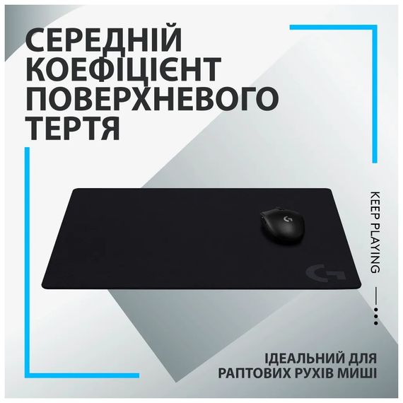 Килимок для мишки Logitech G640 Gaming Mouse Pad Black (943-000799) | Зображення 3