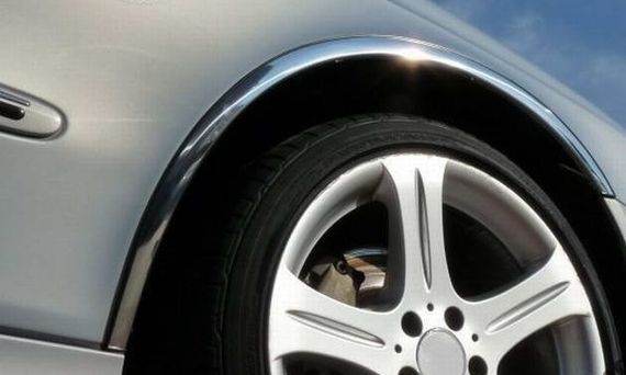 Накладки на арки (2004-2008, 4 шт, нерж) для Peugeot 407 | Зображення 3