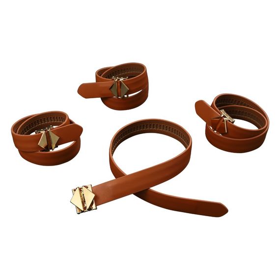 Набір для зв'язування LOCKINK Hogtie Set - Brown | Зображення 3