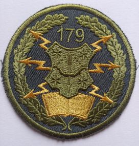 Шеврон 179 центр войск связи (зеленый)