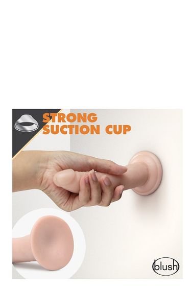 Фалоімітато реалістичний Blush Dr. Skin самозмащувальний, на присосці, бежевий sexstyle | Зображення 4