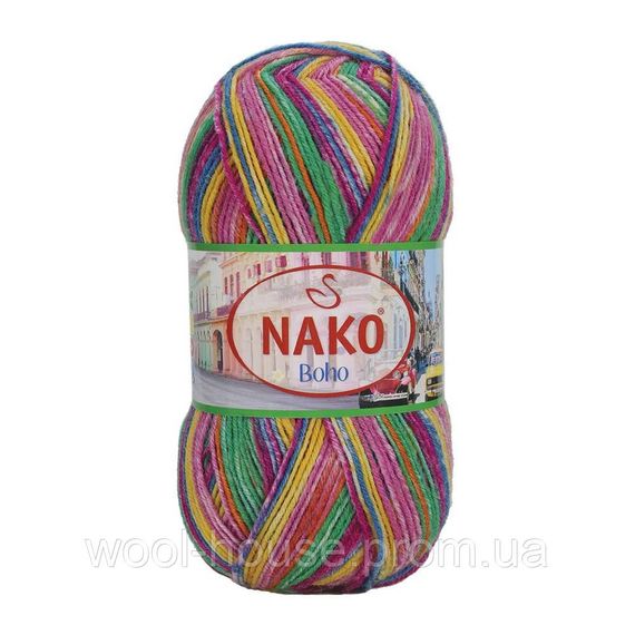Шкарпеткова пряжа Nako Boho Concept, 32844