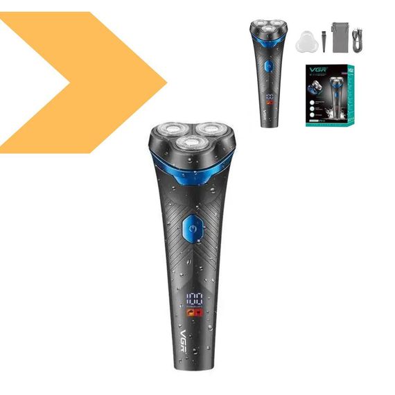 Електробритва VGR V-344 PURPLE роторна, 8000 RPM, IPX6 (46257-V-344 PURPLE_354) | Зображення 1