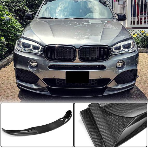 Накладка на передній бампер Карбон (M-Sport) для BMW X5 F-15 2013-2018 рр