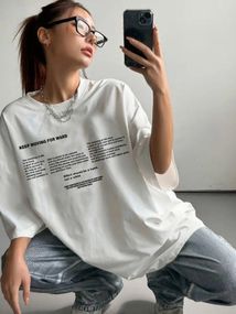 Футболка жіноча з принтом повсякденна L Білий