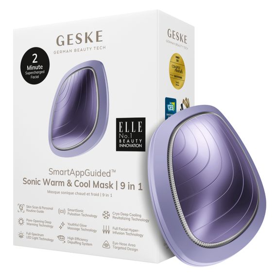 Ультразвукова маска тепло та холод GESKE Sonic Warm&Cool Mask 9в1 purple