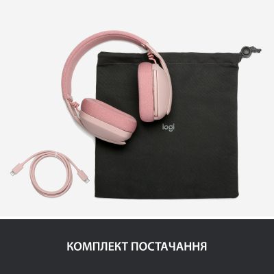 Навушники Logitech Zone Vibe 100 Wireless Rose (981-001224) (981-001224) | Зображення 9