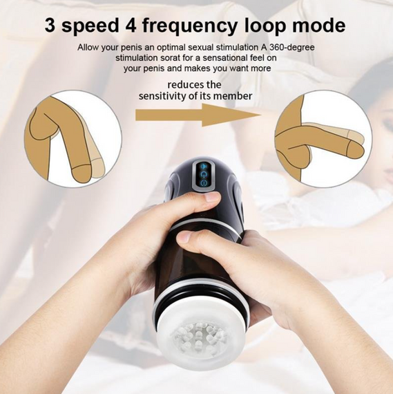 Автоматический 3D мастурбатор Gia Thrusting Cup-Hand Free Sex Aura | Зображення 5