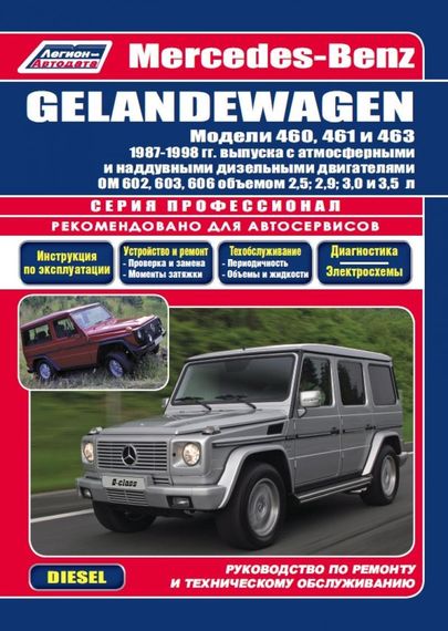 Mercedes Gelandevagen W460 / W461 / W463. Руководство по ремонту и эксплуатации.