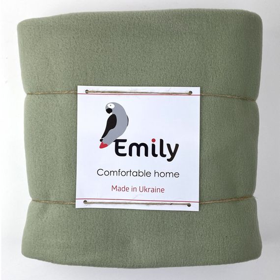 Плед флісовий Comfort ТМ Emily оливковий 150х150 см | Зображення 3