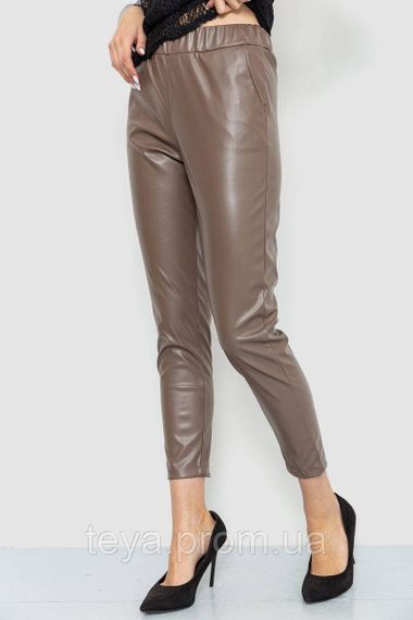 Лосини жіночі з екошкіри колір моко розмір S FA_007886 | Зображення 2
