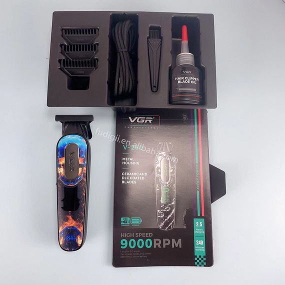 Тример V-260 Green, 3 насадки, акумулятор 2000mAh, 9000 RPM, LED-дисплей (46072-V-260 GREEN_923) | Зображення 5