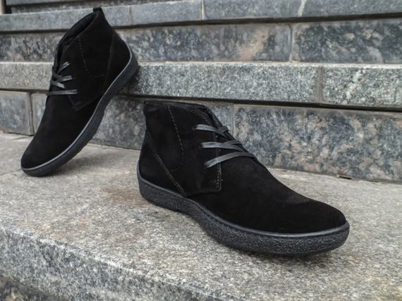 Теплі черевики чорний замш 41 розмір | Зображення 1