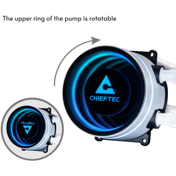 Система водяного охолодження Chieftec Iceberg 360 ARGB WHITE | Зображення 2