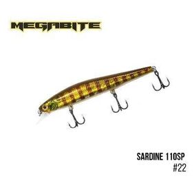 Воблер Megabite  Sardine 110SP (110 mm, 13.7 g, 1.2 m) (22)