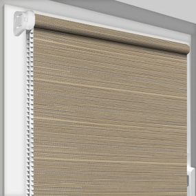 Рулонна штора Rolets Меланж преміум 1-1-625 62.5x170 см відкритого типу Коричнева