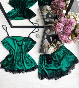 ЯКІСНИЙ ПІЖАМНИЙ КОМПЛЕКТ ЗЕЛЕНИЙ