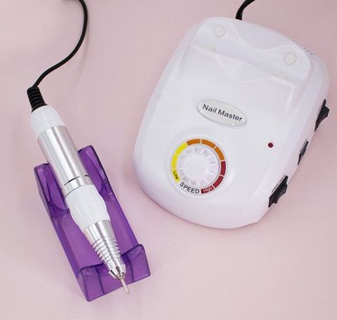 Фрезер для маникюра Nail Drill Pro ZS-603 65 Вт 45000 оборотов с педалью и насадками Белый | Зображення 5