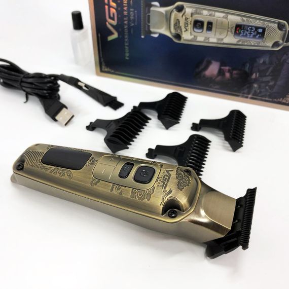 Професійна машинка для стрижки волосся триммер VGR V-901 з насадками, професійна електробритва | Зображення 9