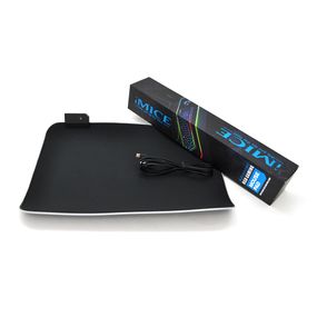 Коврик 350 * 250 для миші iMICE PD-04 тканевий з боковою прошивкою, товщина 4 мм, RGB, під USB- вихід, Color Box