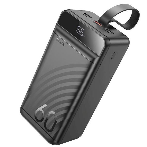 Портативное ЗУ Power Bank Hoco J123C Element 22.5W+PD20W 60000 mAh Black | Зображення 1