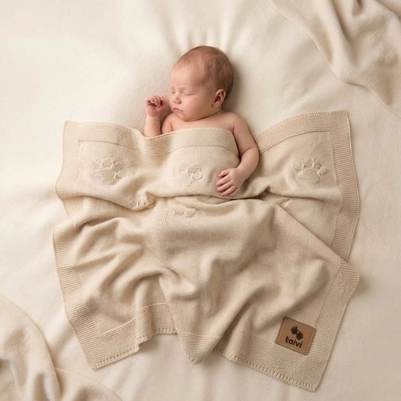 Дитячий плед демісезонний св.бежевий 80*90