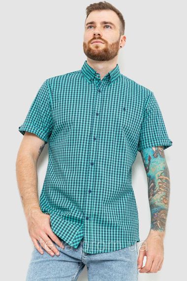 Сорочка чоловіча картата колір зелений розмір XL FA_007527