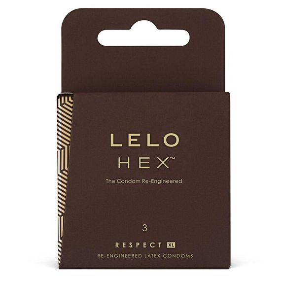 Презервативы LELO HEX Condoms Respect XL 3 Pack, тонкие и суперпрочные, увеличенный размер Sex Aura