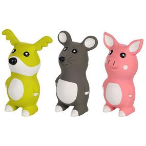 Flamingo Bocca Dog Mouse Pig фламинго бокка собака свинья миша латексна іграшка з пищалкою для собак