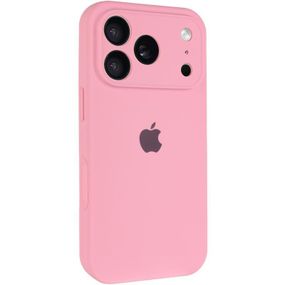 Чохол Silicone Case Full Camera Protective (AA) для Apple iPhone 17 Pro Max (6.9") Рожевий / Light pink