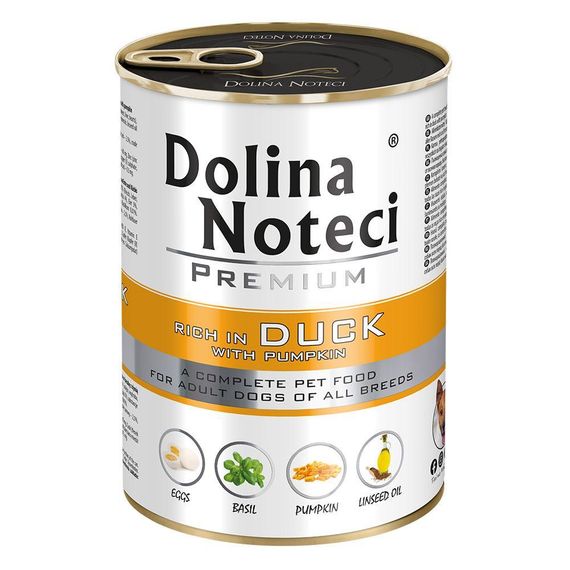 Dolina Noteci Premium 400г консерва для собак с уткой и тыквой