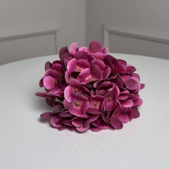 Гортензія штучна латексна h=70см d=17см 1шт. Колір: фуксія AK-90