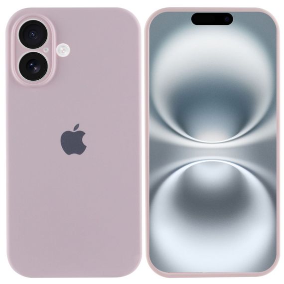 Чехол Silicone Case Full Camera Protective (AA) для Apple iPhone 16 (6.1") Розовый / Chalk Pink | Зображення 1