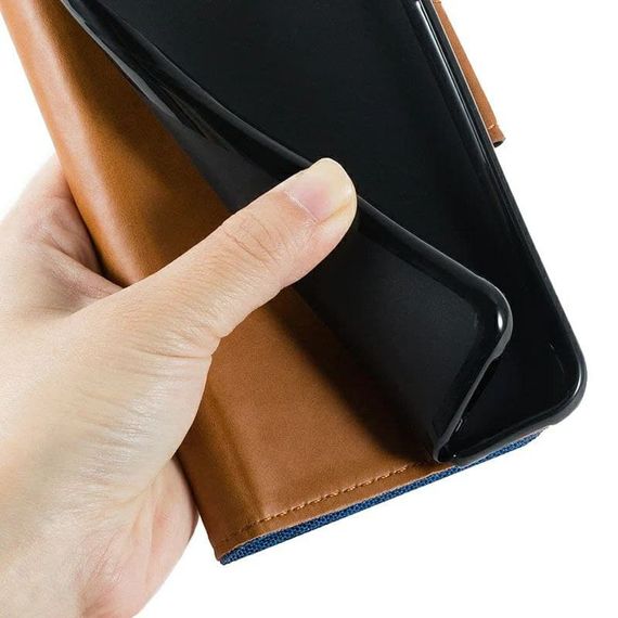 Чохол книжка Textile для Tecno Spark 4 колір Чорний | Зображення 2