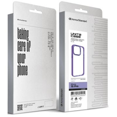 Чехол для мобильного телефона Armorstandart UNIT2 Apple iPhone 15 Pro Lavander (ARM69984) | Зображення 4