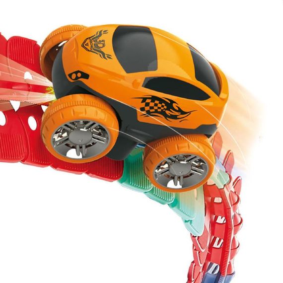 Інтерактивний трек з інерційною машинкою SHT 188 Changeable Trak (92pcs/1CAR) Colorful | Зображення 1