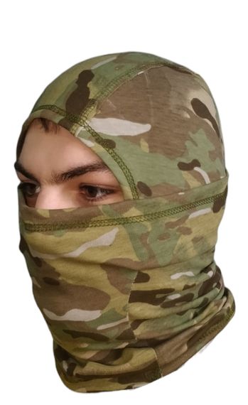 Балаклава мужская тактическая подшлемник  пиксель трикотаж летняя Tactical Balaclava | Зображення 4