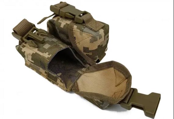 Підсумок гранатний подвійний піксель ЗСУ MM-14 (MOLLE, підсумок для гранат на розгрузку, жилет, РПС) | Зображення 3
