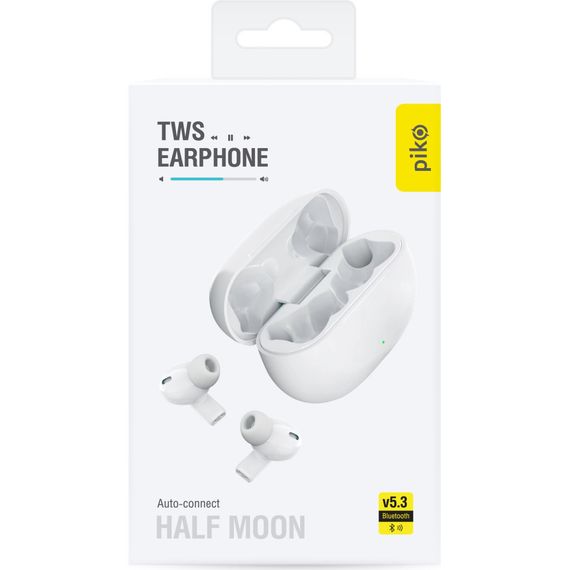 Навушники Piko TWS-HalfMoon White (1283126583391) | Зображення 7