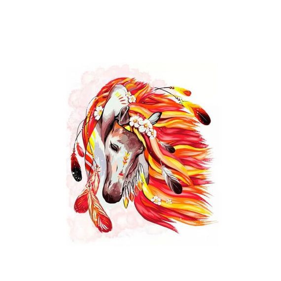 Картина по номерам "Конь" Danko Toys KpNe-01-07 40x50 см | Зображення 1