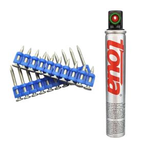 Цвяхи по бетону MG 2.8 (1000 шт) + Газовий балон Toua