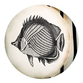 Подушка пуфік кругла Fish 35 см (PP_SEA005)