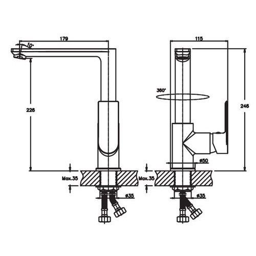 Змішувач для кухні Haiba ALEX 018 (HB0890) | Зображення 1