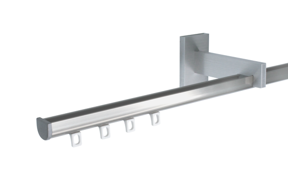 Карнизи для штор стіновий Техно 15 одинарний Сталевий 250 див.