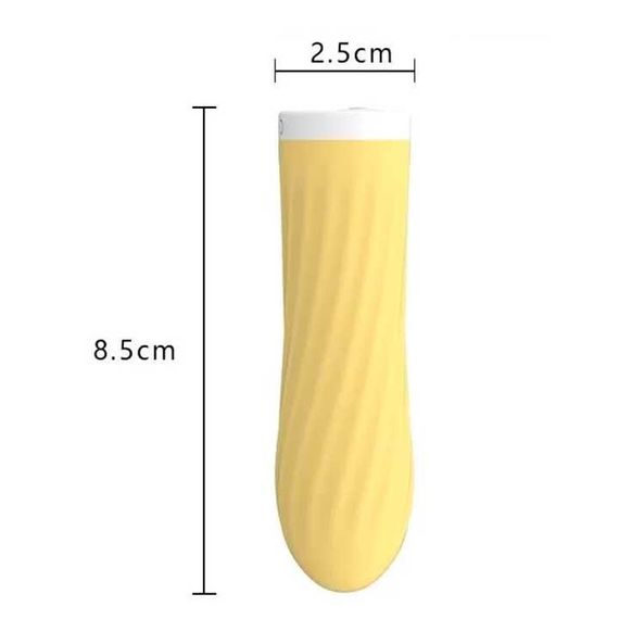 Мінівібратор «Rechargeable Silicone Touch» 10 режимів вібрації жовтий | Зображення 3